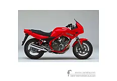 Stickers voor Yamaha XJ600S DIVERSION 1997 - Rood • Yamaha OEM Stickers