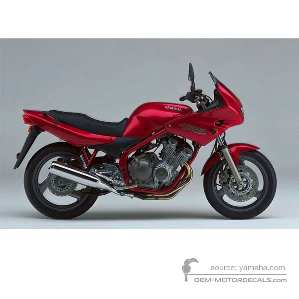 Decals for Yamaha XJ600S DIVERSION 1999 - Red • Yamaha OEM Decals