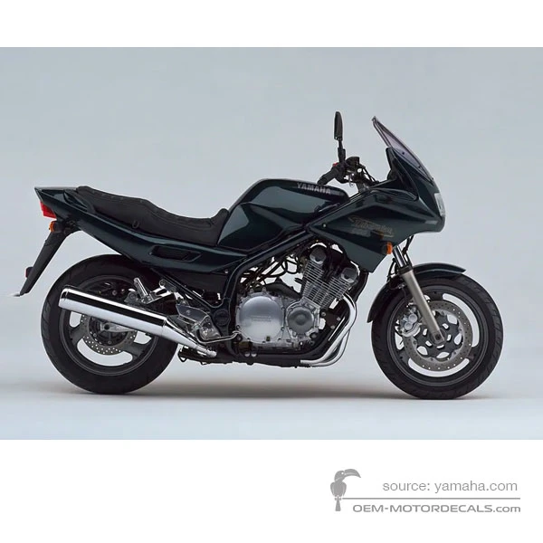 Naklejki do Yamaha XJ900S DIVERSION 2000 - Zielony • Yamaha Naklejki OEM