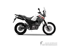 Stickers voor Yamaha XT660Z Tenere 2008 - Wit • Yamaha OEM Stickers