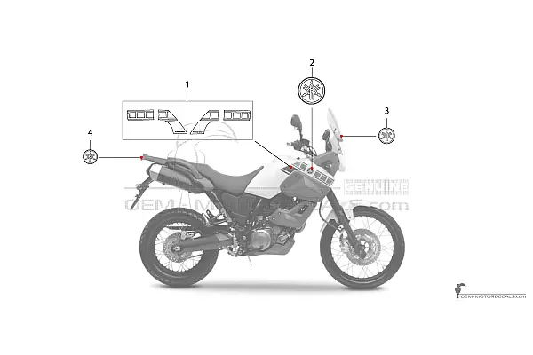 Yamaha XT660Z Tenere 2008 - Wit