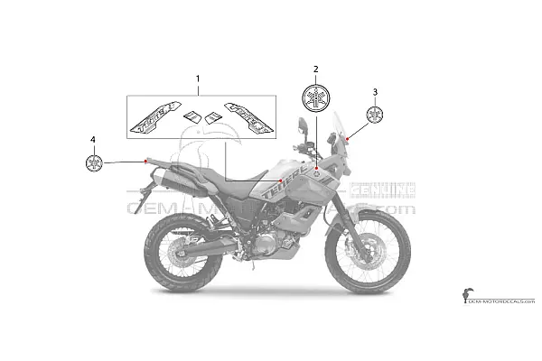 Yamaha XT660Z Tenere 2008 - Geel