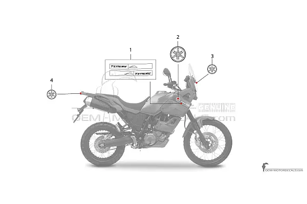 Yamaha XT660Z Tenere 2009 - Red