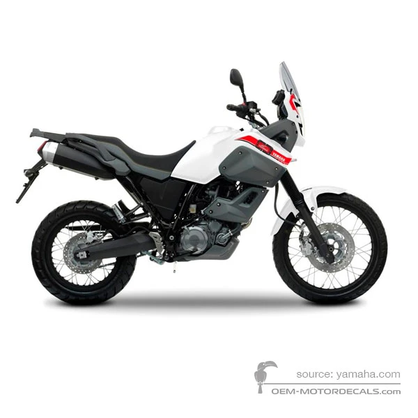 Decals for Yamaha XT660Z Tenere 2012 - White • Yamaha OEM Decals