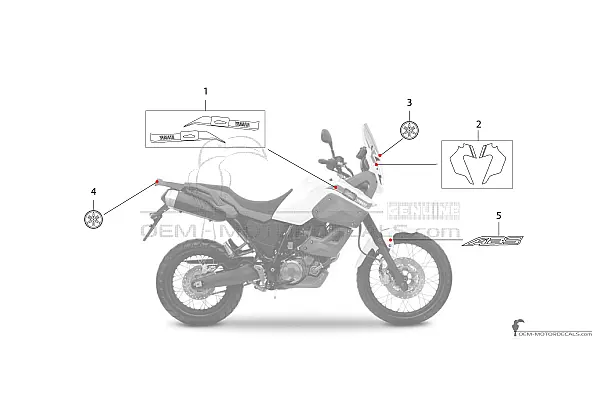 Yamaha XT660Z Tenere 2012 - Blanc