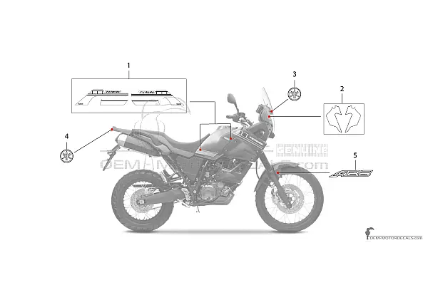 Yamaha XT660Z Tenere 2013 - Blauw