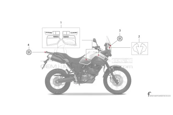 Yamaha XT660Z Tenere 2015 - Blanc