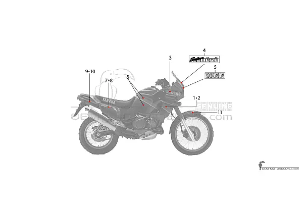 Yamaha XTZ750 Super Tenere 1989 - Zwart