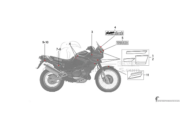 Yamaha XTZ750 Super Tenere 1991 - Czarny
