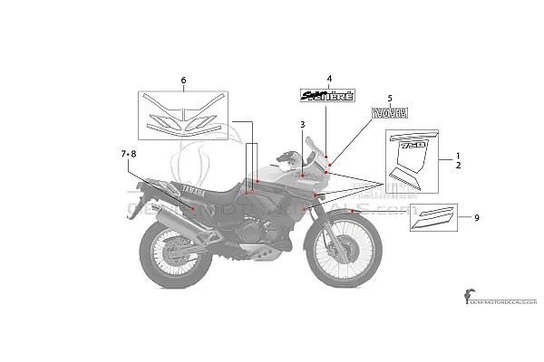 Yamaha XTZ750 Super Tenere 1992 - Blanc