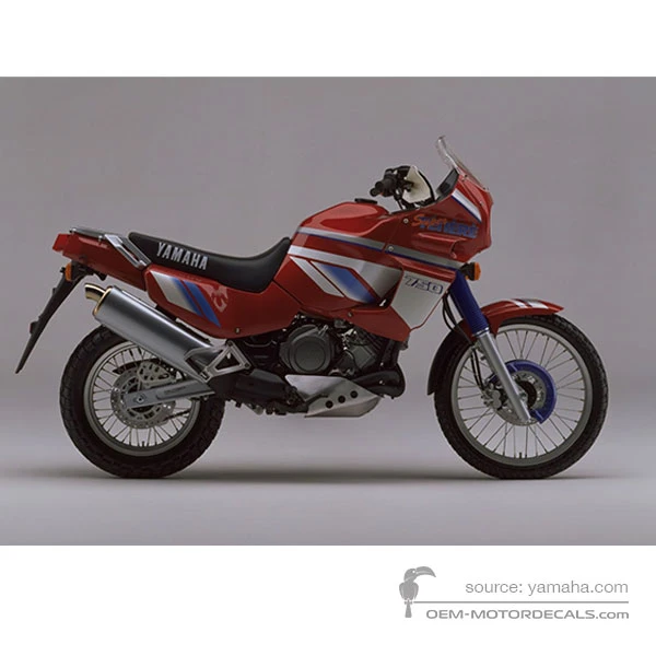 Decals for Yamaha XTZ750 Super Tenere 1993 - Red • Yamaha OEM Decals