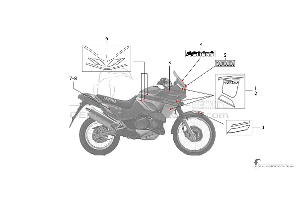 Yamaha XTZ750 Super Tenere 1993 - Rot