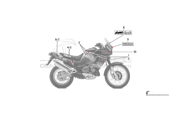 Yamaha XTZ750 Super Tenere 1995 - Rot