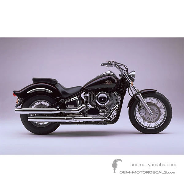 Aufkleber für Yamaha XVS1100C VSTAR 1999 - Schwarz • Yamaha OEM-Aufkleber