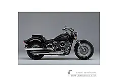 Stickers voor Yamaha XVS1100 DRAGSTAR 1999 - Zwart • Yamaha OEM Stickers