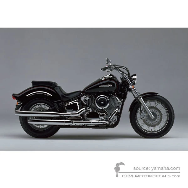 Pegatinas para Yamaha XVS1100 DRAGSTAR 1999 - Negro • Yamaha Pegatinas OEM