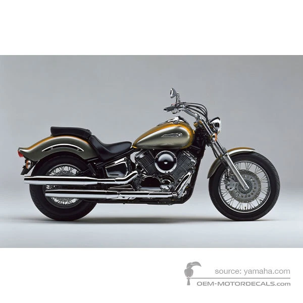 Autocollants pour Yamaha XVS1100 DRAGSTAR 1999 - Gris • Yamaha Autocollants OEM