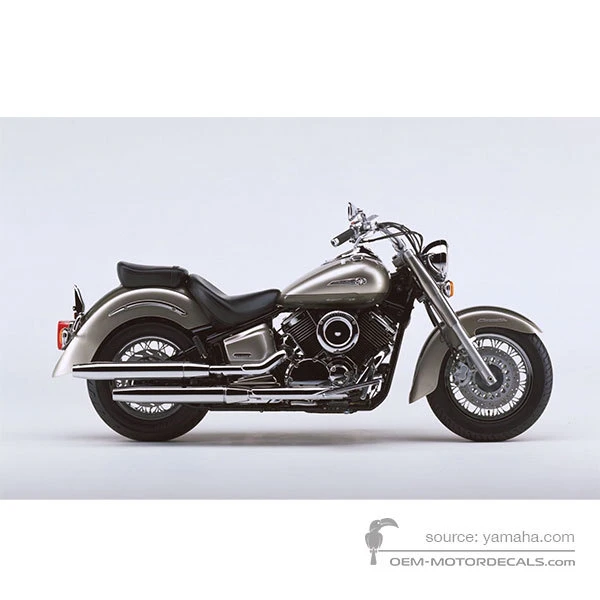 Pegatinas para Yamaha XVS1100A DRAGSTAR CLASSIC 2002 - Gris • Yamaha Pegatinas OEM
