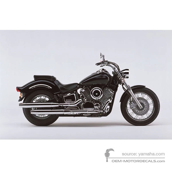 Aufkleber für Yamaha XVS1100 DRAGSTAR 2002 - Schwarz • Yamaha OEM-Aufkleber