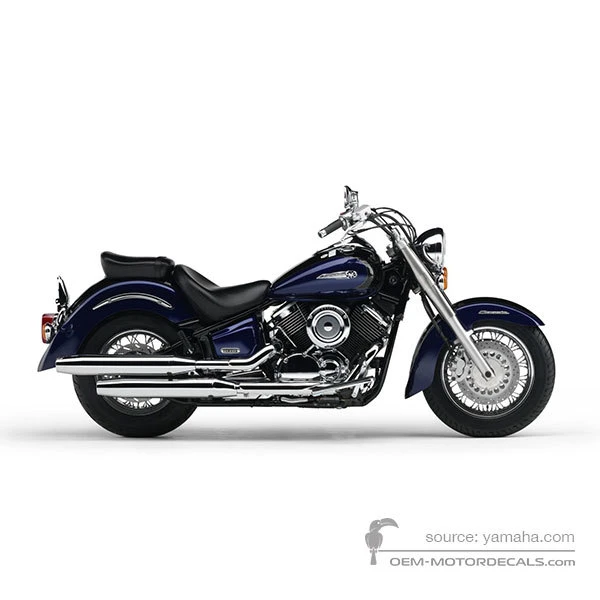 Aufkleber für Yamaha XVS1100A DRAGSTAR CLASSIC 2005 - Blau • Yamaha OEM-Aufkleber