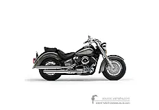 Aufkleber für Yamaha XVS1100A DRAGSTAR CLASSIC 2005 - Grau • Yamaha OEM-Aufkleber