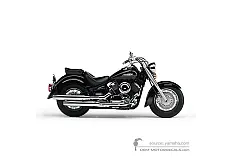Stickers voor Yamaha XVS1100A DRAGSTAR CLASSIC 2006 - Zwart • Yamaha OEM Stickers