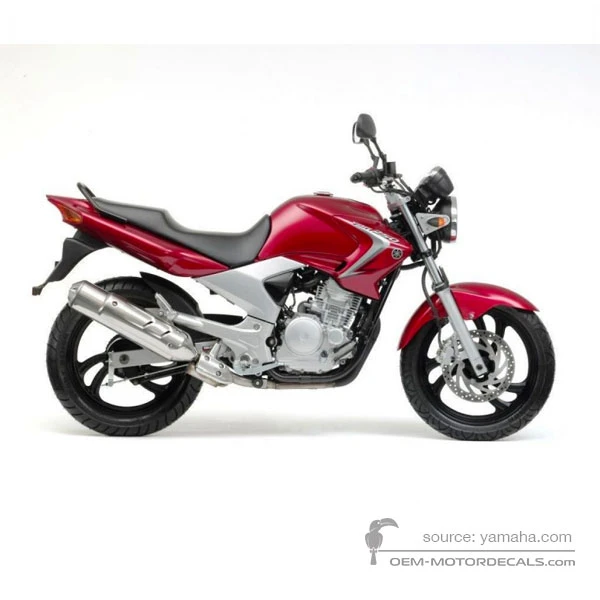 Aufkleber für Yamaha YBR250 2007 - Rot • Yamaha OEM-Aufkleber