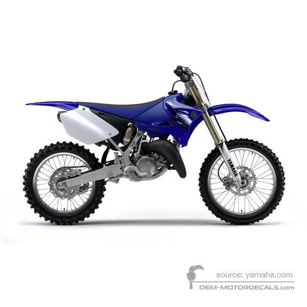 Autocollants pour Yamaha YZ125 2012 - Bleu • Yamaha Autocollants OEM