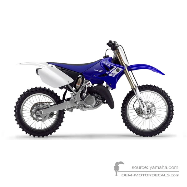 Pegatinas para Yamaha YZ125 2013 - Azul • Yamaha Pegatinas OEM