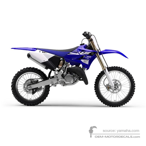 Pegatinas para Yamaha YZ125 2015 - Azul • Yamaha Pegatinas OEM
