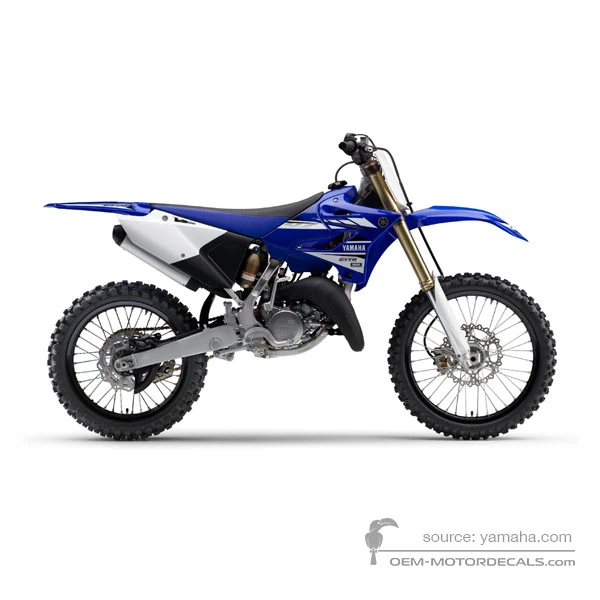 Pegatinas para Yamaha YZ125 2017 - Azul • Yamaha Pegatinas OEM