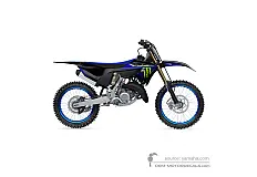 Autocollants pour Yamaha YZ125 2023 - Noir • Yamaha Autocollants OEM