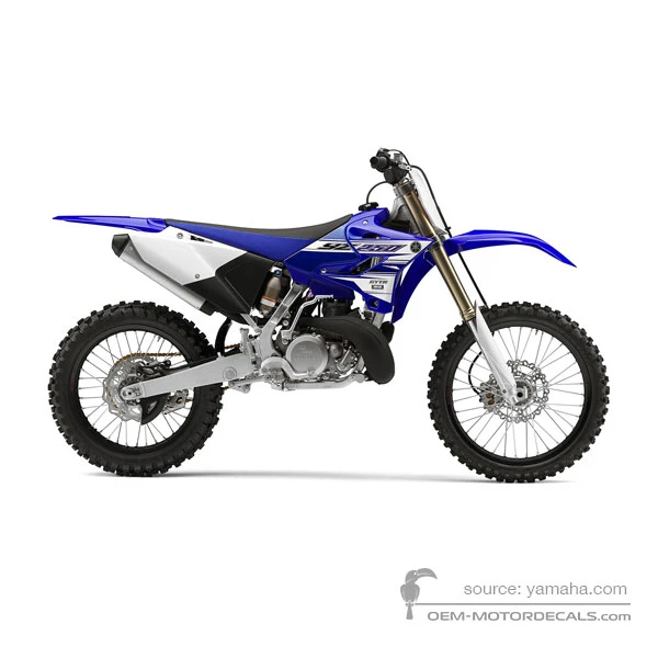 Autocollants pour Yamaha YZ250 2016 - Bleu • Yamaha Autocollants OEM
