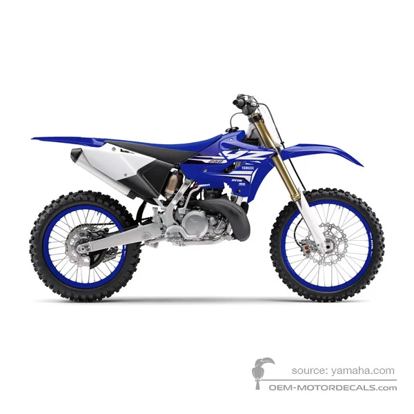 Pegatinas para Yamaha YZ250 2018 - Azul • Yamaha Pegatinas OEM