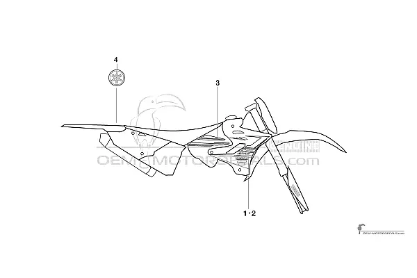 Yamaha YZ250 2020 - Blau