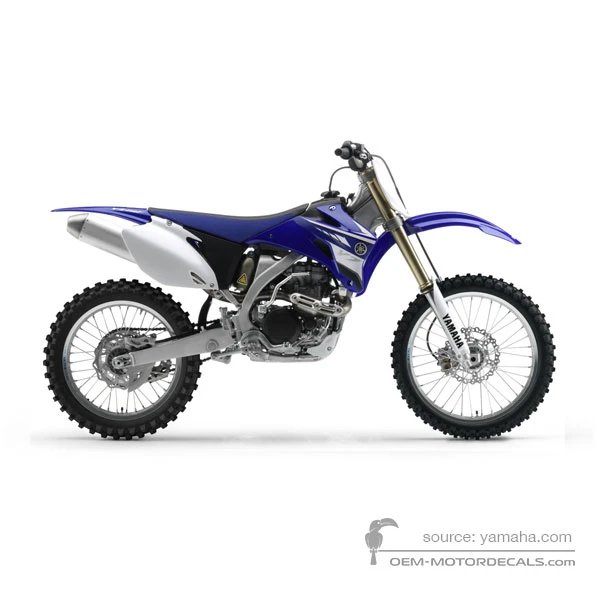 Stickers voor Yamaha YZ450F 2008 - Blauw • Yamaha OEM Stickers