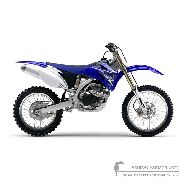 Autocollants pour Yamaha YZ450F 2009 - Bleu • Yamaha Autocollants OEM