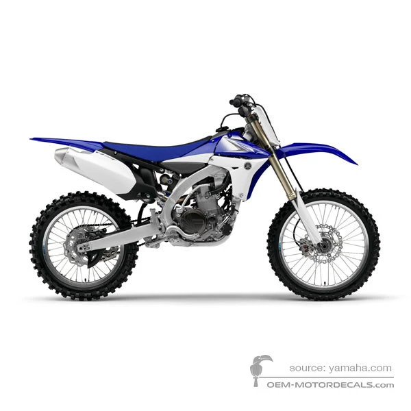 Stickers voor Yamaha YZ450F 2011 - Blauw • Yamaha OEM Stickers
