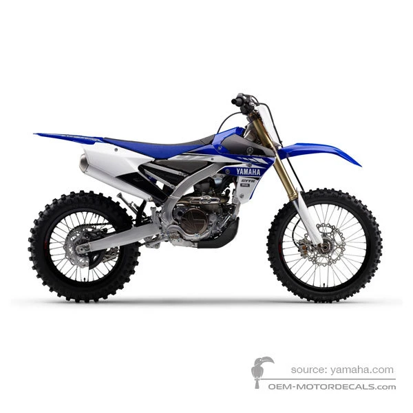 Adesivi per Yamaha YZ450F 2017 - Blu • Yamaha Adesivi OEM