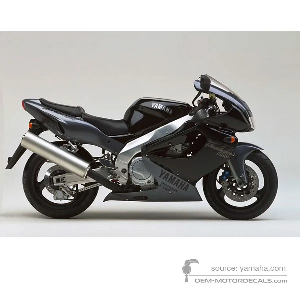Aufkleber für Yamaha YZF1000R THUNDERACE 1996 - Black • Yamaha OEM-Aufkleber