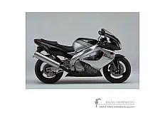 Stickers voor Yamaha YZF1000R THUNDERACE 2000 - Zwart • Yamaha OEM Stickers