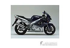 Aufkleber für Yamaha YZF600R THUNDERCAT 1996 - Blau • Yamaha OEM-Aufkleber