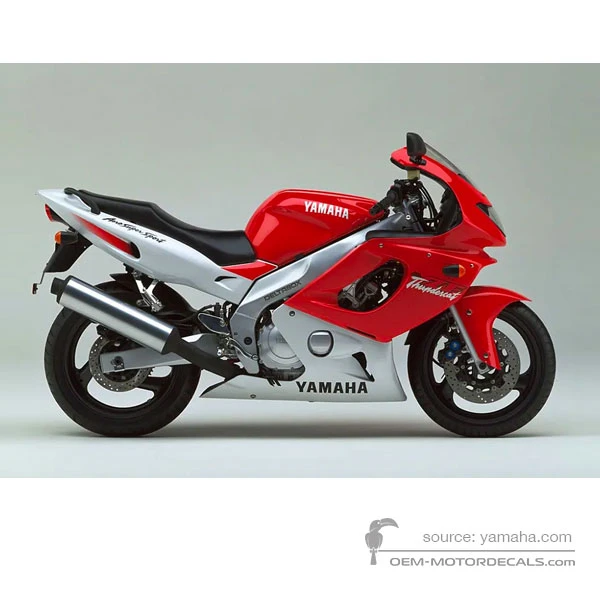 Stickers voor Yamaha YZF600R THUNDERCAT 1997 - Rood • Yamaha OEM Stickers