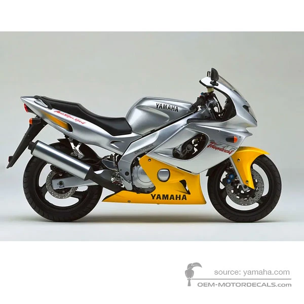 Decals for Yamaha YZF600R THUNDERCAT 1997 - Gray • Yamaha OEM Decals