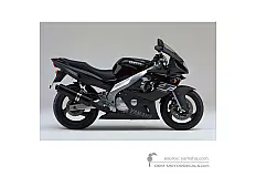 Aufkleber für Yamaha YZF600R THUNDERCAT 1998 - Schwarz • Yamaha OEM-Aufkleber