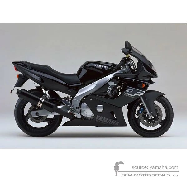 Adesivi per Yamaha YZF600R THUNDERCAT 1998 - Nero • Yamaha Adesivi OEM