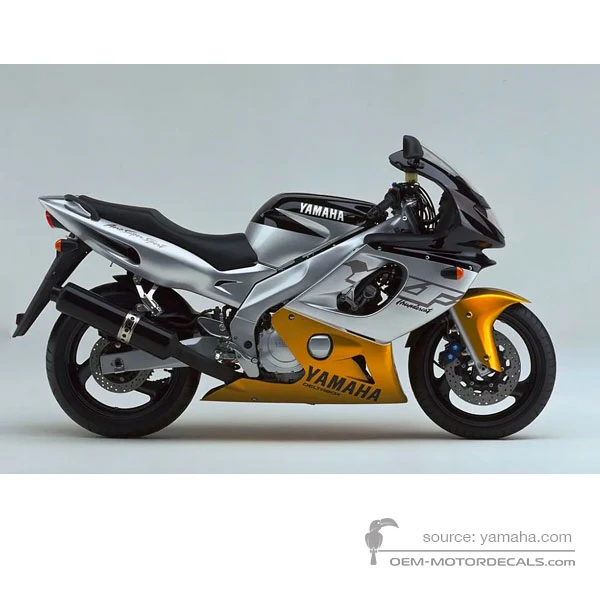 Decals for Yamaha YZF600R THUNDERCAT 2000 - Silver • Yamaha OEM Decals