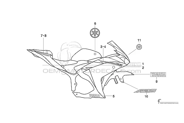 Yamaha YZF R3 2015 - Zwart