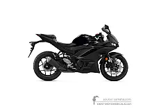 Stickers voor Yamaha YZF R3 2020 - Zwart • Yamaha OEM Stickers