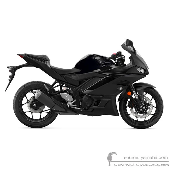 Decals for Yamaha YZF R3 2020 - Black • Yamaha OEM Decals